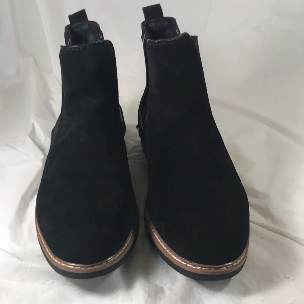 Men’s Floyd Black Suede Pull On Chelsea Comfort Boots